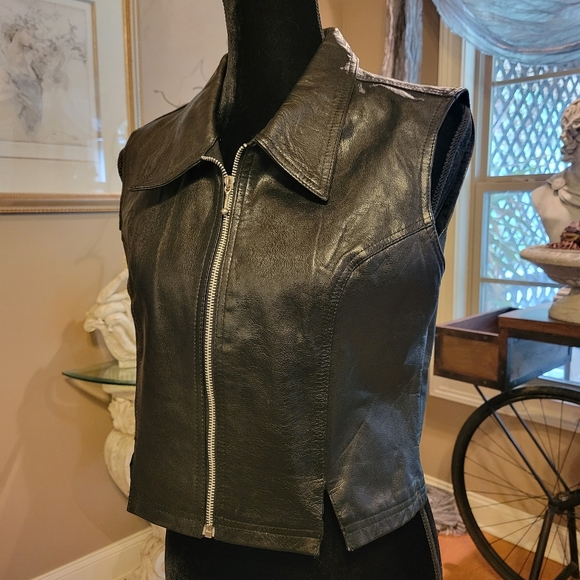 Leather Vest by New Identity in Large - Picture 1 of 12